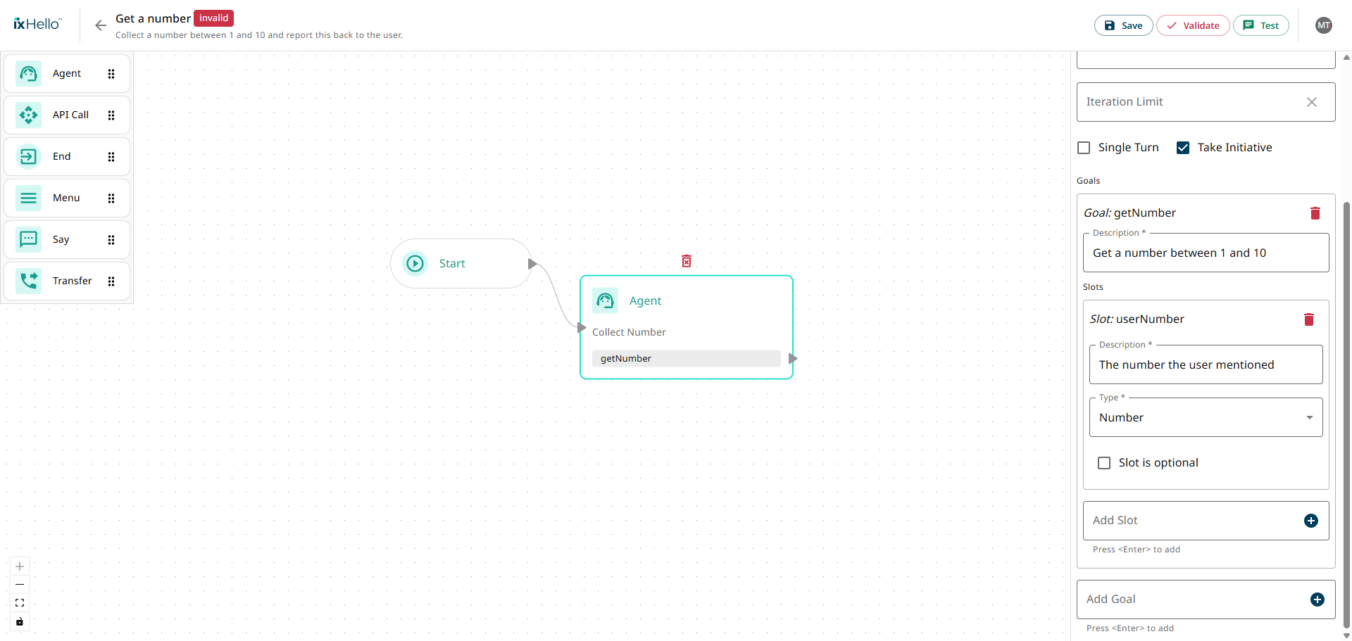 configured agent goals - end of step 4